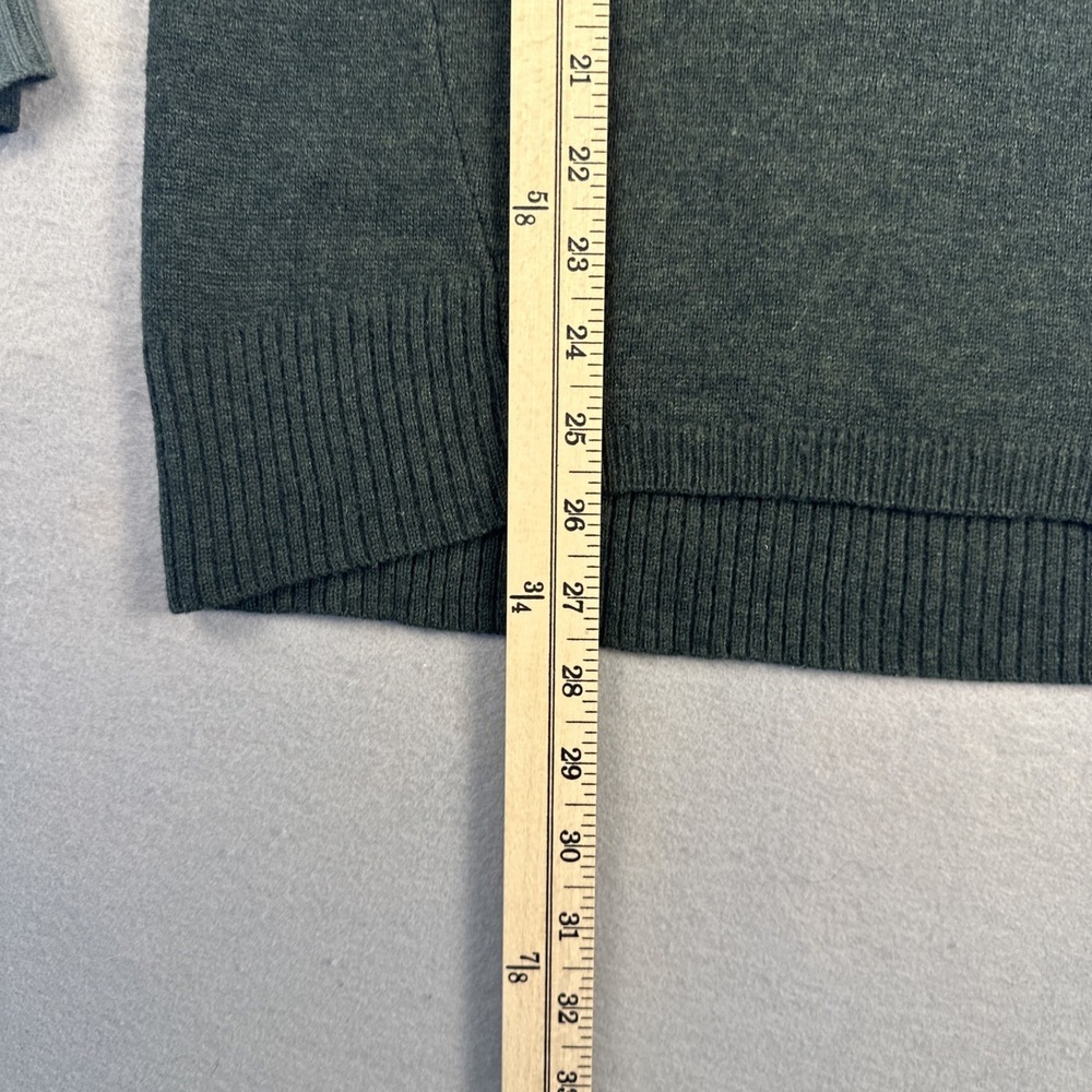 Athleta 100% Merino Wool Nopa Hooded Sweater Thumb Holes Forrest Green Size XXS - Picture 4 of 9